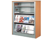 3 level Single side magazine shelf CG-QJD-3
