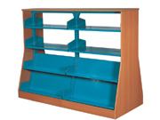 level double side shelfCG-SJD2-4_Office Furniture_Double-Sided Bookshelf_Library Furniture